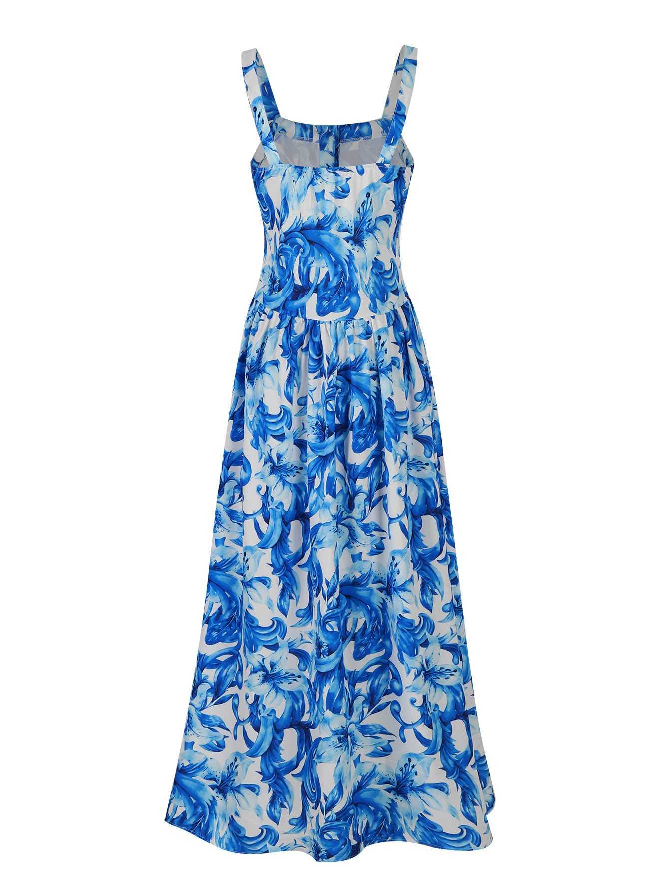 Urban Sexy Dresses Sexy Bandage Long Dr Womens 2025 Summer Printed Party Dress Elegant Slimming One Shoulder Maxi Vestidos Holiday Beach Dress Y240312