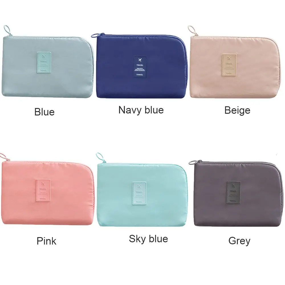 Travel Cable Organizer Bag Waterproof Makeup Kit Mobile Bag Cases Digital Devices USB Gadget Line Data Cable Organizer R250312