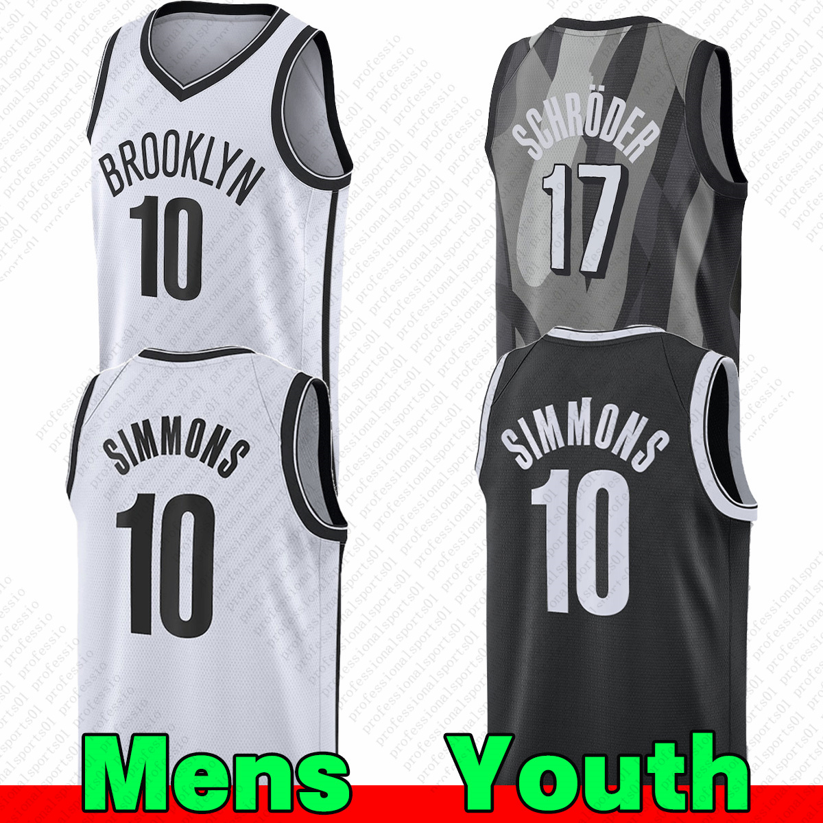 Brooklyns Nets jersey Basketball Jerseys #24 Thomas #2 Johnson Schroder Ziaire Williams Mens Kids Jerseys