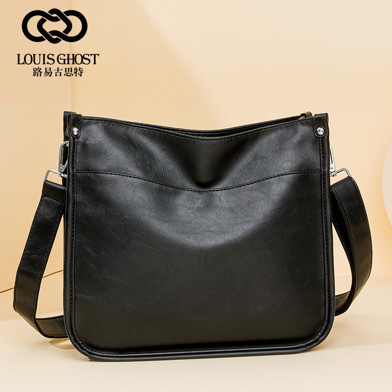 Cross Legged And Women's 2024 Fashion Crossbody Leopard Pattern One Shoulder Large Capacity Tote Bag