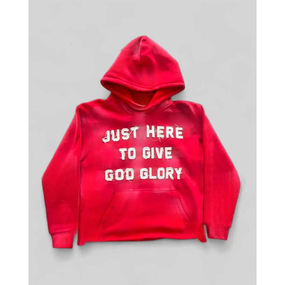 Cross letter sticker embroidery sports men and women millennium bug street hip-hop fashion loose hoodie hooded sweatshirt gift for man