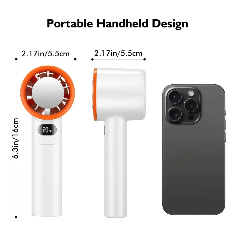 portable fan with 120 Speed handheld mini instant cooling ice mode rechargeable stylish female outdoor personal 250313