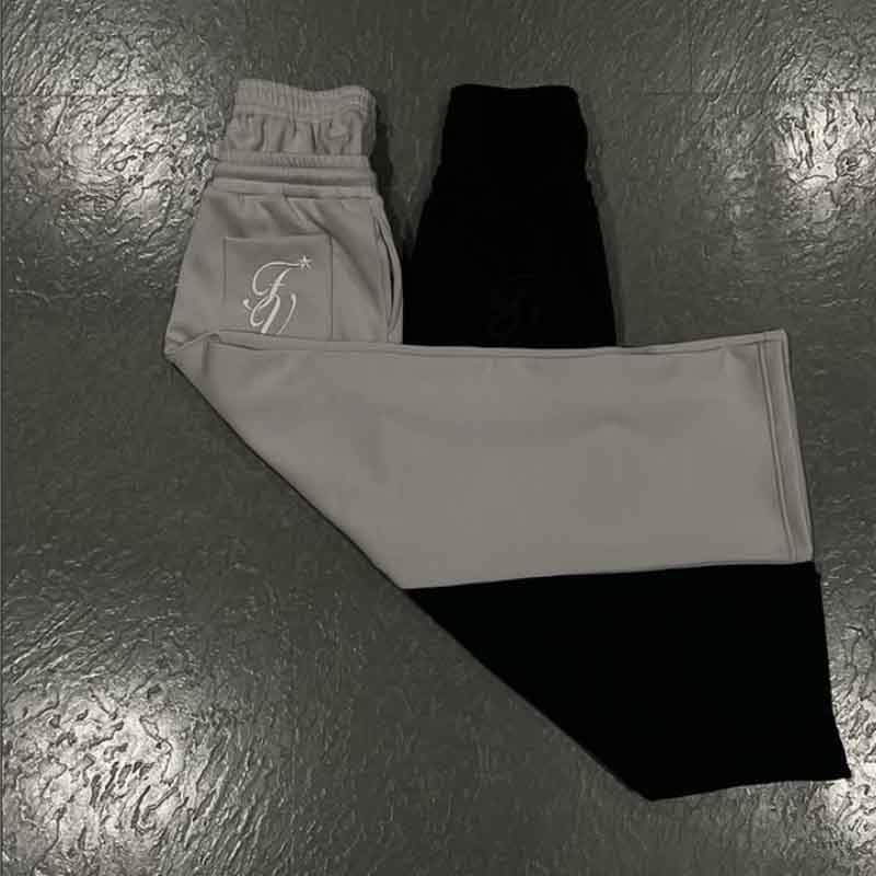 Men's Pants Streetwear Sweatpants Y2K Womens Mens Harajuku Hip Hop Embroidery Double Layer Baggy Casual Jogging Trouser