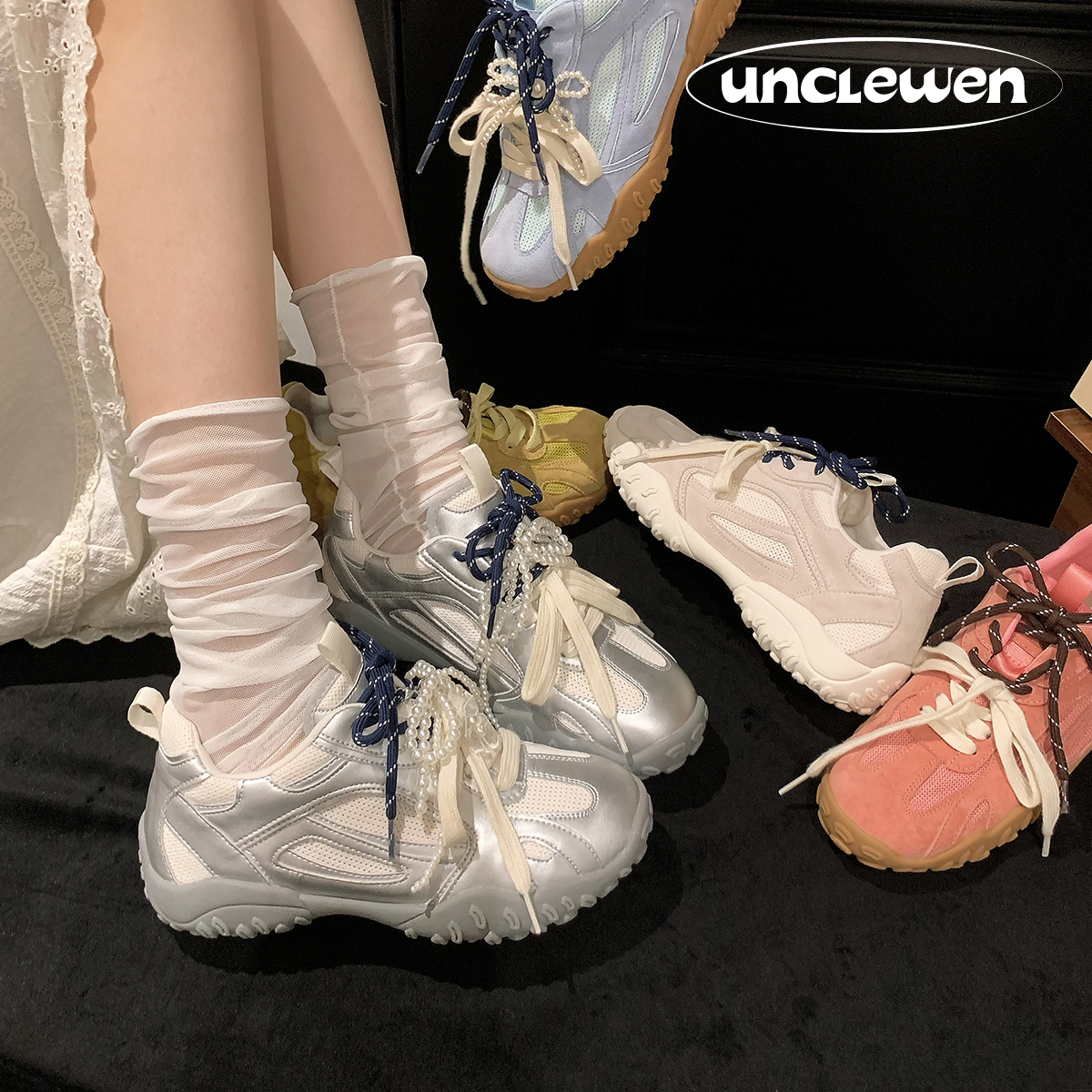 High Quality Cowhide 6cm Height Increasing Soft Sole Training Shoes Fashionable Designer Trendy Women S Board Shoes Multifunctional Sports And Leisure