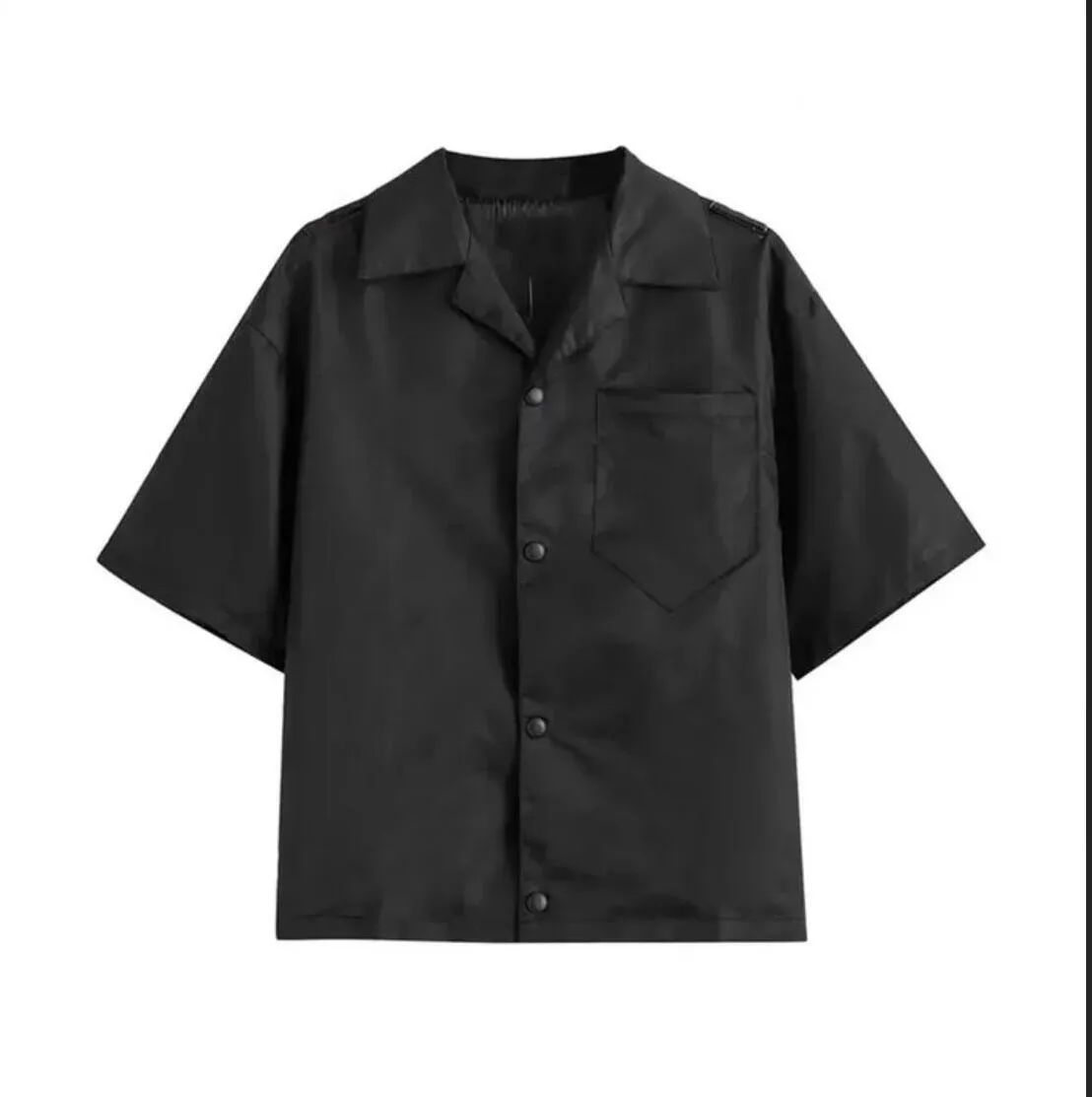 Dress Shirts Luxurys Designers Mens Casual Men Long Sleeve Silk T-Shirt Clothing Button Up print Hawaii Plus Size Plaid Slim Homme Asian