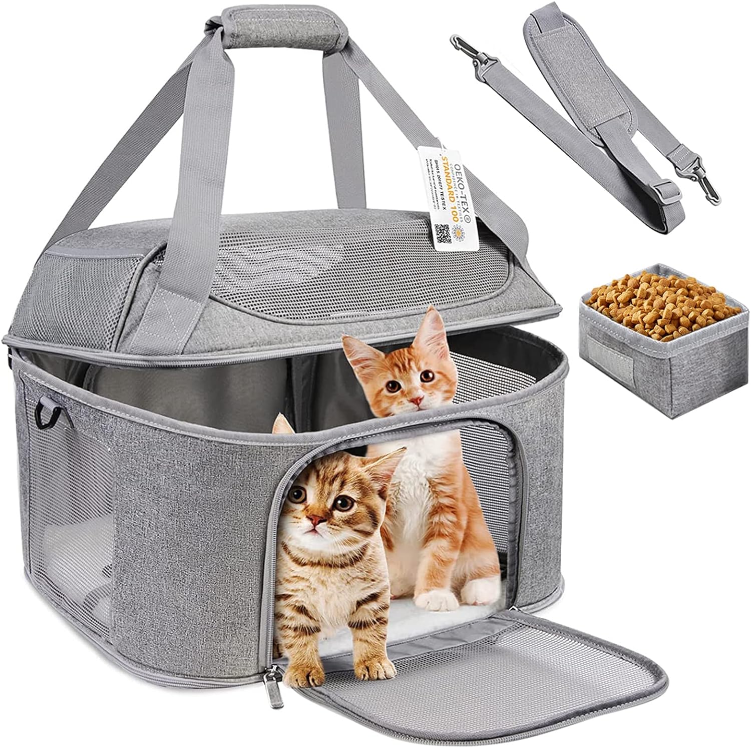 Soft Side Pet Large Suitable For Foldable Travel Small Dog Carrier, Aire Approved Cat Carrier 0317Bag