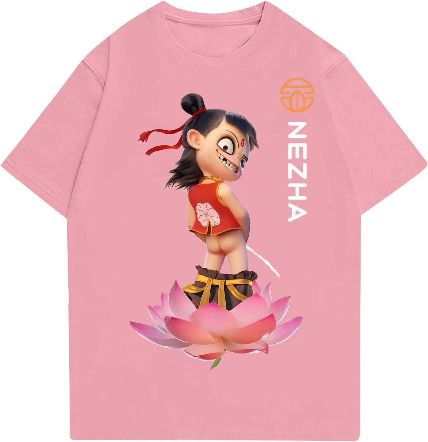 Mens T shirt Ne Zha Movie T Shirt 3D Anime Printed Unisex Nezha Graphic Tee for Men Women Round Neck Short Sleeve Casual Blouses tee Casual tops summe