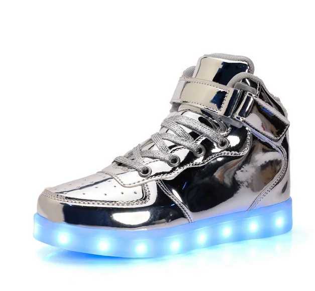 LED light shoes luminous sports shoes suitable for children and adults mens and womens tennis suitable for children boys girls luminous sliding boots 