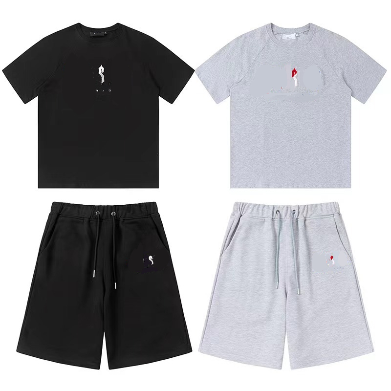 Men's Tracksuits T Shirt Shorts 2-Piece Set Short Sleeve Beach Shorts Suits Fashion Letter Print Casual Running Walking Sports Suit