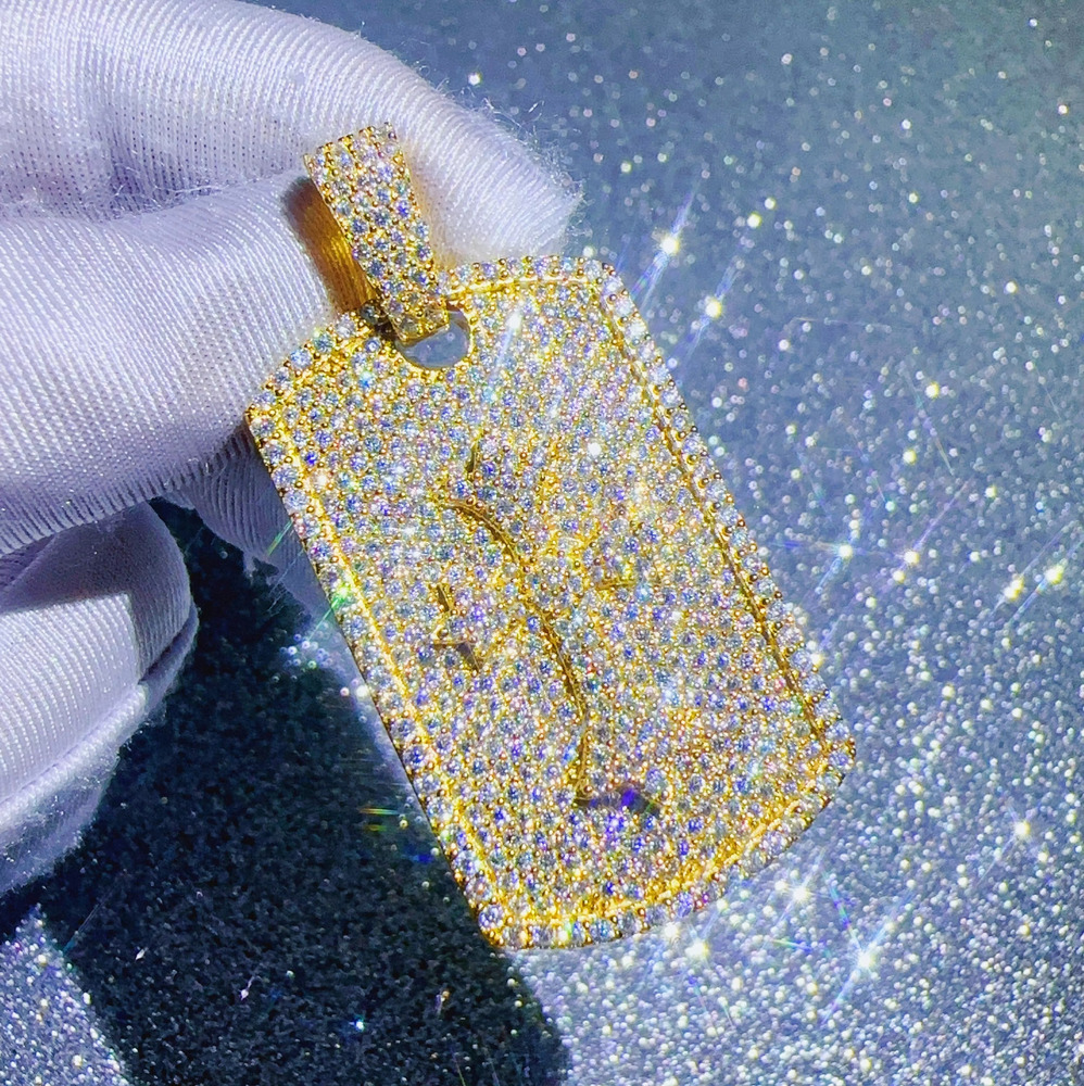 Fine Jewelry Necklaces Pass Diamond Tester VVS Moissanite Chain Pendant Silver 925 Charm Pendant