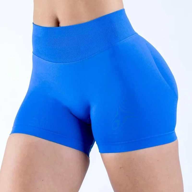 Active Shirts Tees b Impact Shorts With Solid Low Ribbed Band Shorts Seaml Scrunch Bum Workout Gym Booty Stretch Running Shorts Y250312J6CL