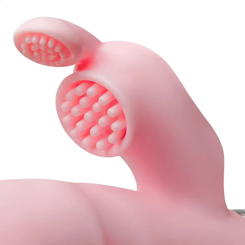 LicklIp 3 In 1 Dildo Rabbit Vibrator Tongue Licking Double Rod Masturbation Anal Clit Sex Toys for Women 250313