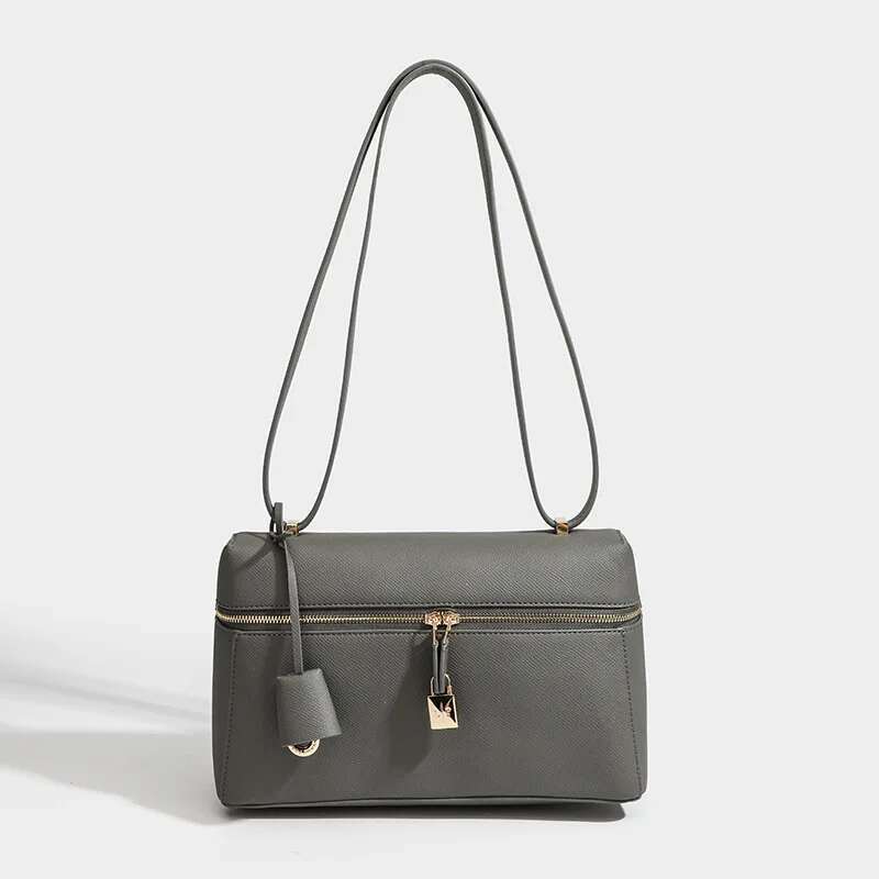 Women's Bags Women's Bags New Small Square Baotou Layered Leather Women's Handbag Single Shoulder Crossbody Bag
