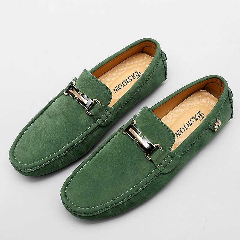 Elegant Men Loafers Soft Spring Autumn M Leather Shoes Men Slip Flats Lightweight Driving Shoes New Lazy Shoes Y250312