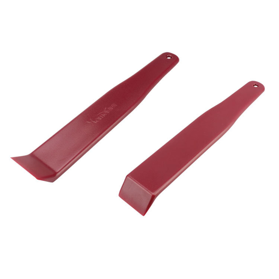 Professional Car Trim Removal Tool, Non-Scratch Thick Plastic Pry Tool for Safe Interior Dashboard Door Panel Molding Clip Installation & Removal, Red