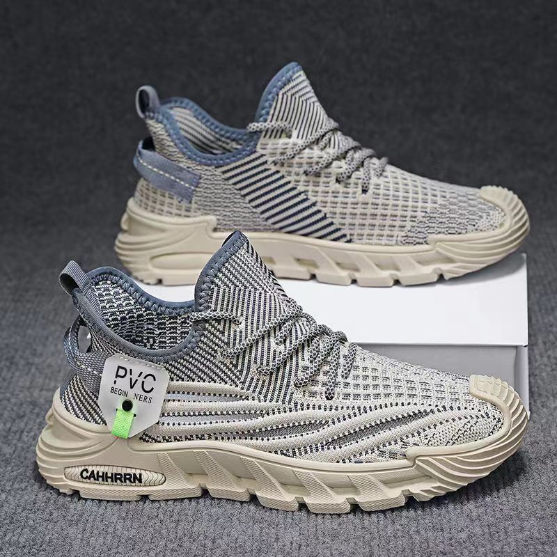 2025 New Thin and Transparent Designer Trendy Fashion Low cut Lace Running Thick soled Men's Shoes