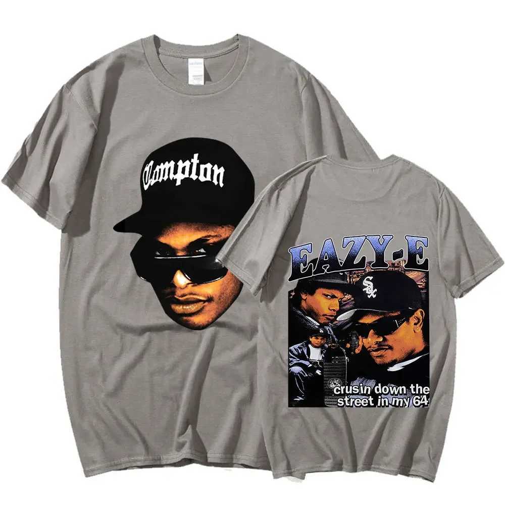 90s Rapper Eazy E Graphic T Shirt Men Vintage Harajuku T-shirts Short Slve Oversized Cotton T-shirt Hip Hop Strtwear Ts X250313