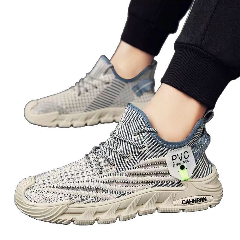 2025 New Thin and Transparent Designer Trendy Fashion Low cut Lace Running Thick soled Men's Shoes