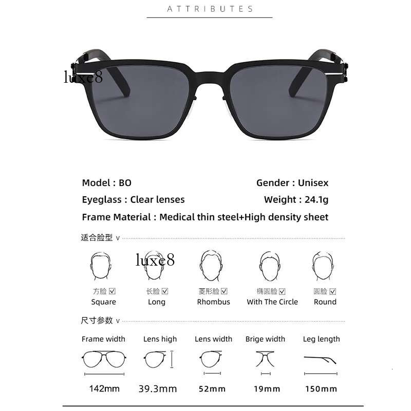 2025 High Quality Brand Fashion Sunglasses Men AMGBO Stainless Steel UV400 Germany Design Sun Glasses Women Ultralight Sunglass