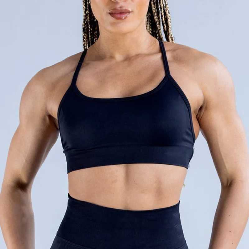 Active Shirts Tees Bra Underwear Top High Elasticity Nylon Cross Back Beautiful Backl Seaml Sports Bra Sport Bras Women Gym Y2503123Z6K