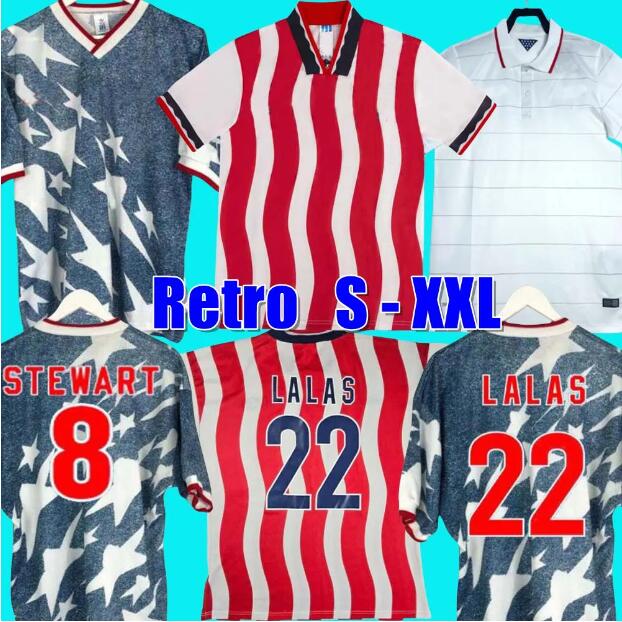 THE 1994 USAS classic Away Shirt retro soccer jerseys Wegerle Lalas Ramos Balboa 94 classic football shirts