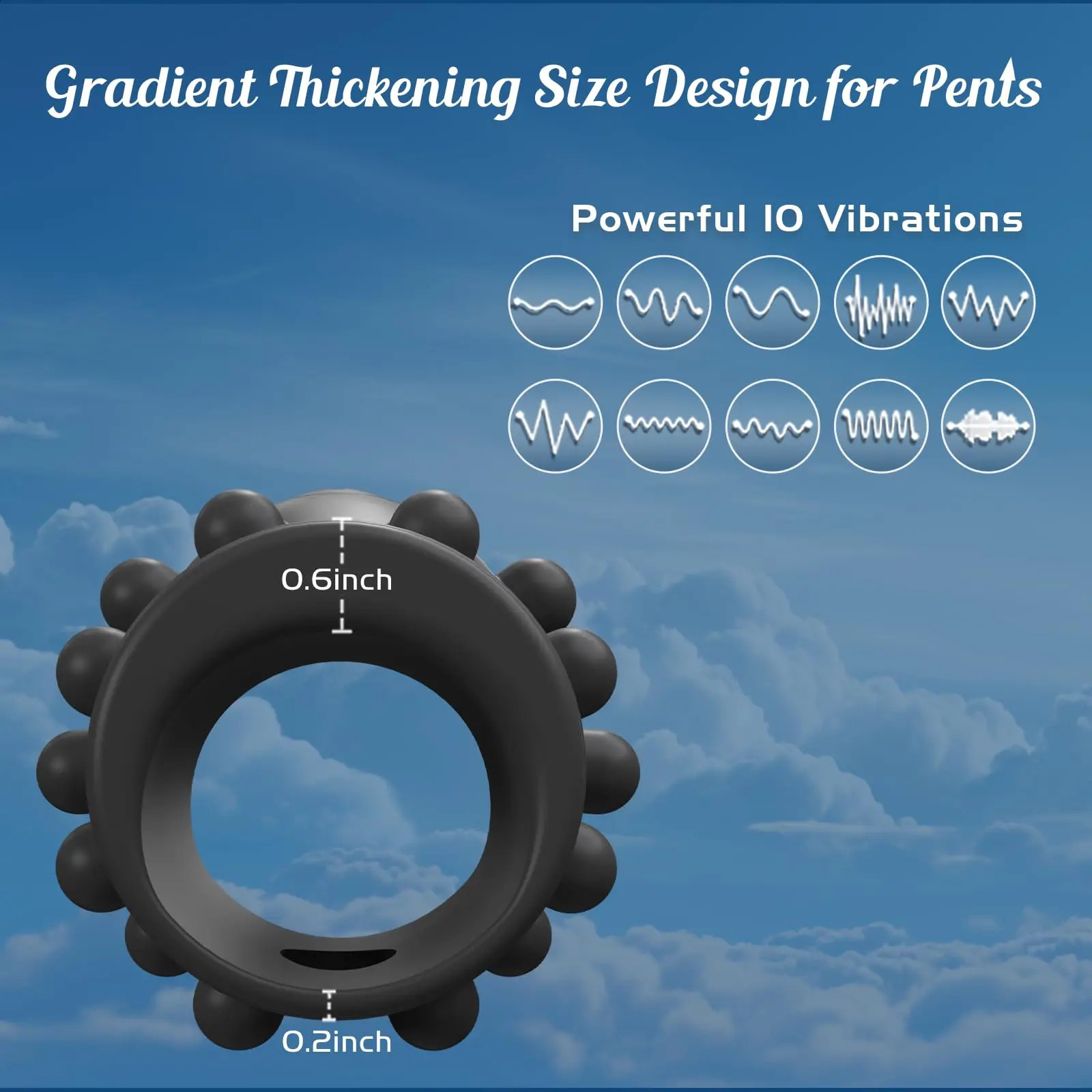 HESEKS Vibrating Cock Ring for Couples Male Pleasure Stimulation Ejaculation Delay Penis Sleeve Vibrator Adult Sex Toys Men 250313