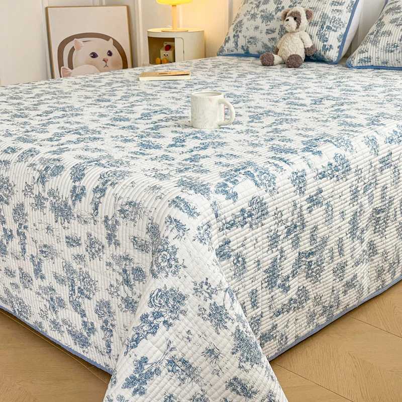Skin-friendly Bed Cover Printed Bedspread Double Side Design Blanket He Bedsheet Soft Bedspreads cubrecama (No lowcase) Y250313