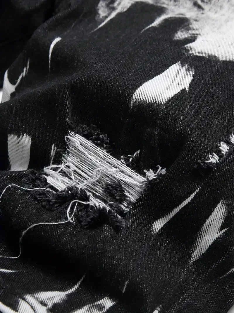 Summer ultrathin elastic mens shorts fashionable retro ned denim streetwear 98% pure cotton cargo 250313