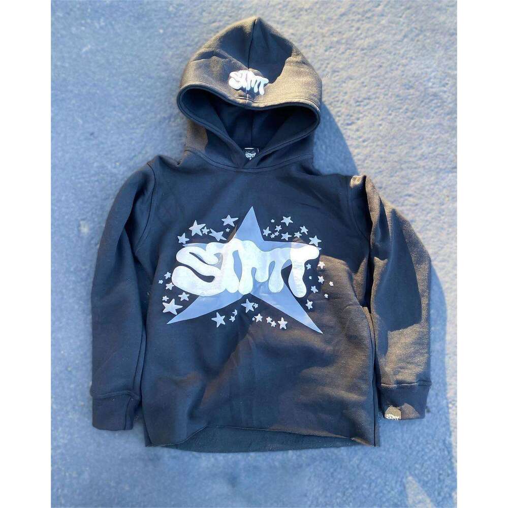 hot selling new street trend letter design men's and women's foam printed hoodie