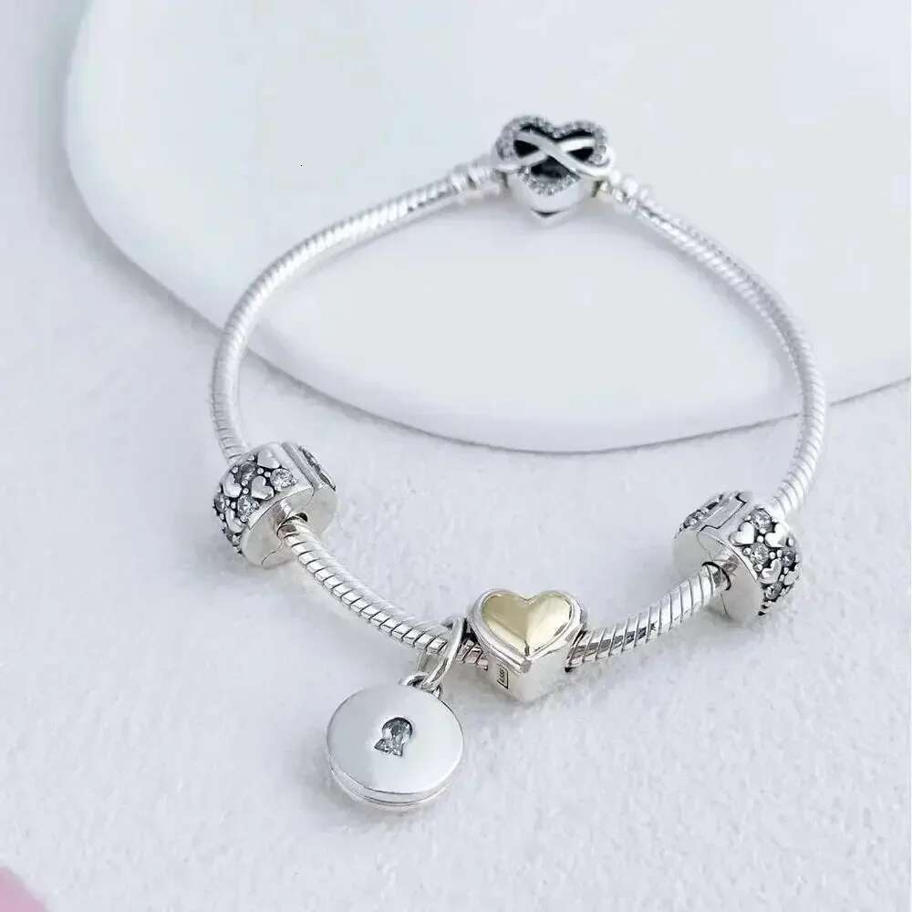 2025 925 Sterling Silver Be Love Engravable Multi Colored Heart-Shaped Beads Charm Fit Bracelet Classic Jewelry