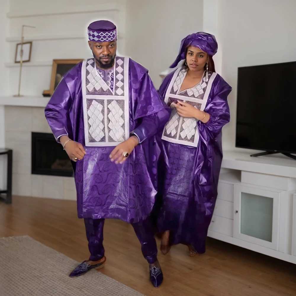 New African mens traditional clothing including long robes embroidered red tops pants sets and Bazaar Muslim wedding party costumes X250313
