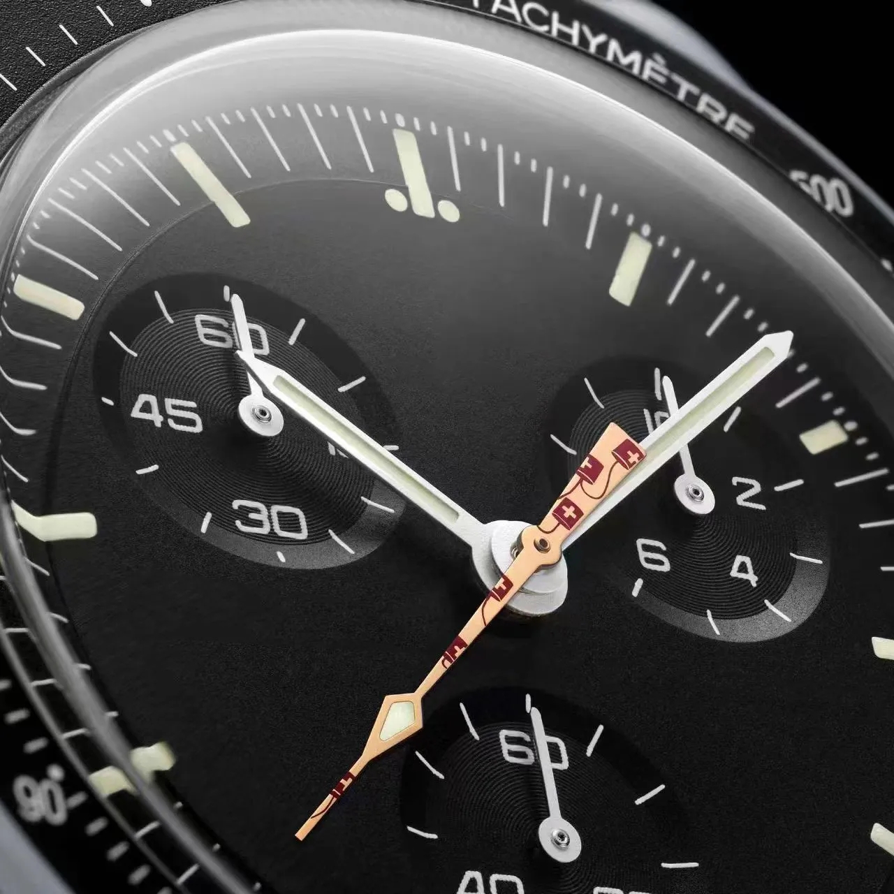 Bioceramic leisure mechanical moon watch with full functionality, all hands can be operated Mercury watch Planet series