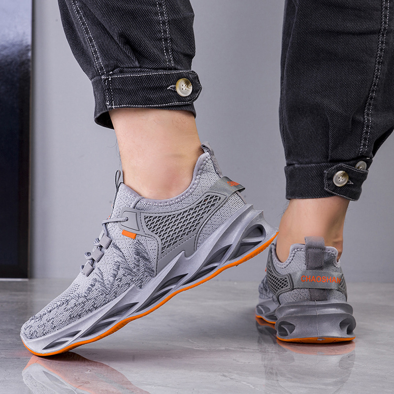 2025 new breathable slim fit middle-aged and elderly designer fashionable mesh shoes, sports running casual blade shoes