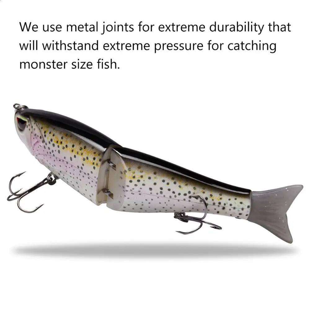 Bassdash Swimbaits Pike Trout Glide Baits Minnow Hard Bass Fishing Lure 7in/2.2oz 4.5in/0.65oz 250313
