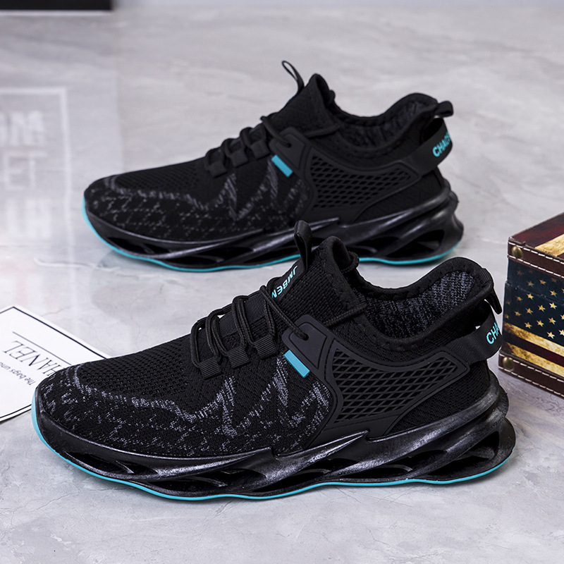 2025 new breathable slim fit middle-aged and elderly designer fashionable mesh shoes, sports running casual blade shoes