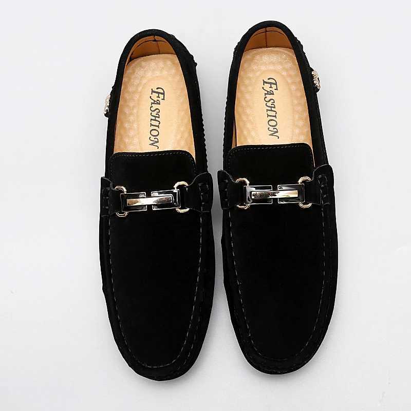 Elegant Men Loafers Soft Spring Autumn M Leather Shoes Men Slip Flats Lightweight Driving Shoes New Lazy Shoes Y250312