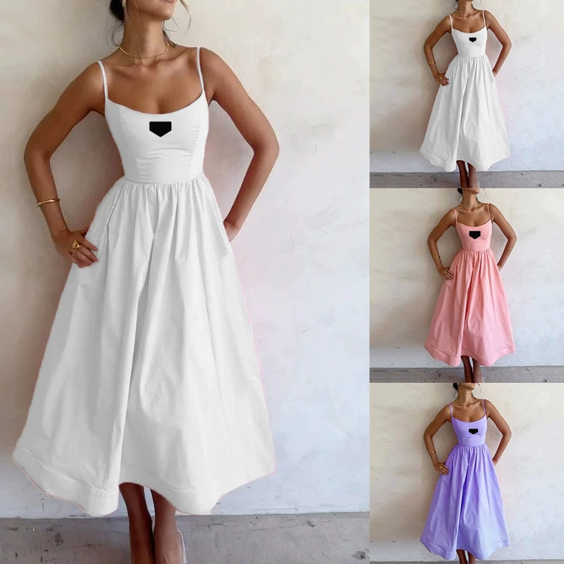 Casual Dresses Women Elegant Corset Party Dress Sexy Fashion Strap Sleeveless High Waist Halter Pleated Evening Cocktail Y2K Clothes