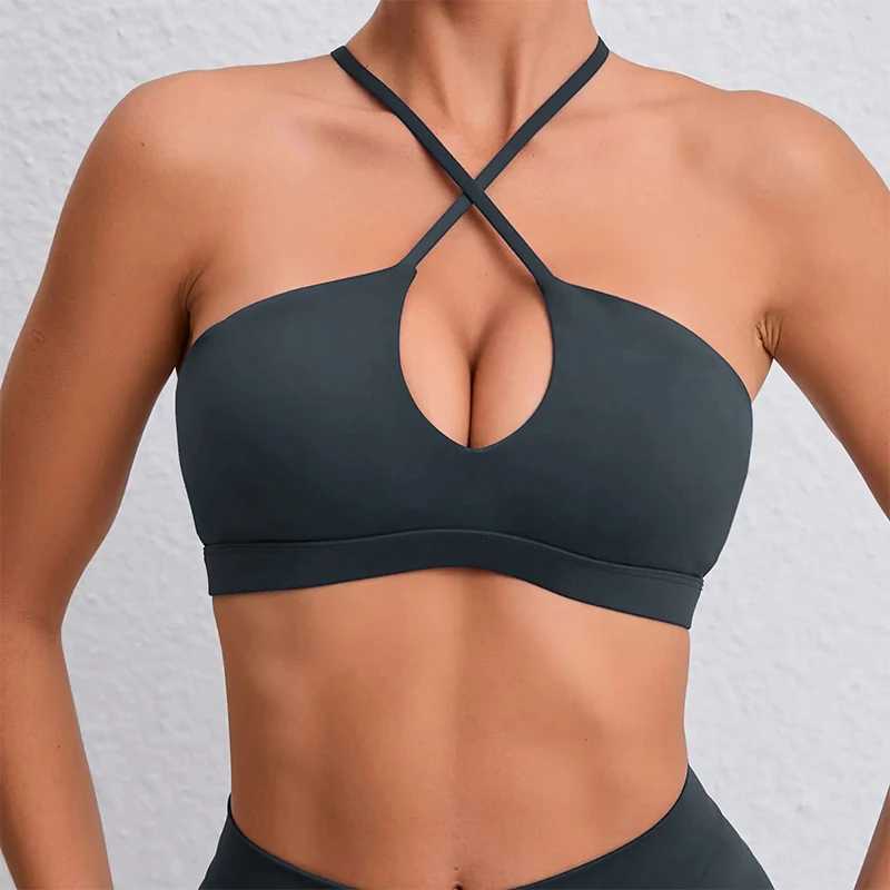 Active Shirts Tees Hearuisav New Gym Top Women Training Clothes Stretch Women Sports Underwear Fitn Workout Cross Bra Sexy Sports Bra Y250312KTKV