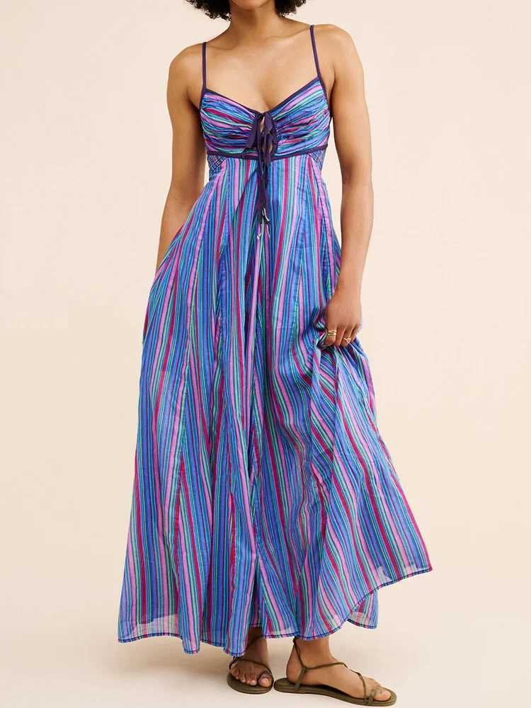 Urban Sexy Dresses V-neck loose decal work casual wear Dr womens summer Slvel printing elegant party Dr simple retro women Dr Y240312HKBJ