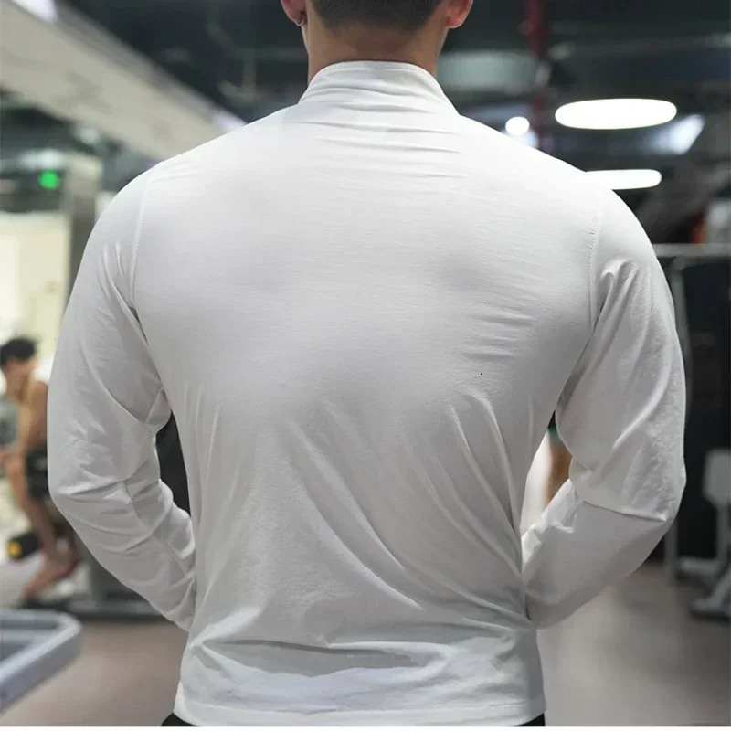 Ice Silk thin shirt top sports running jacket sun protection sweater breathable skin UV resistant fitness suit 250313