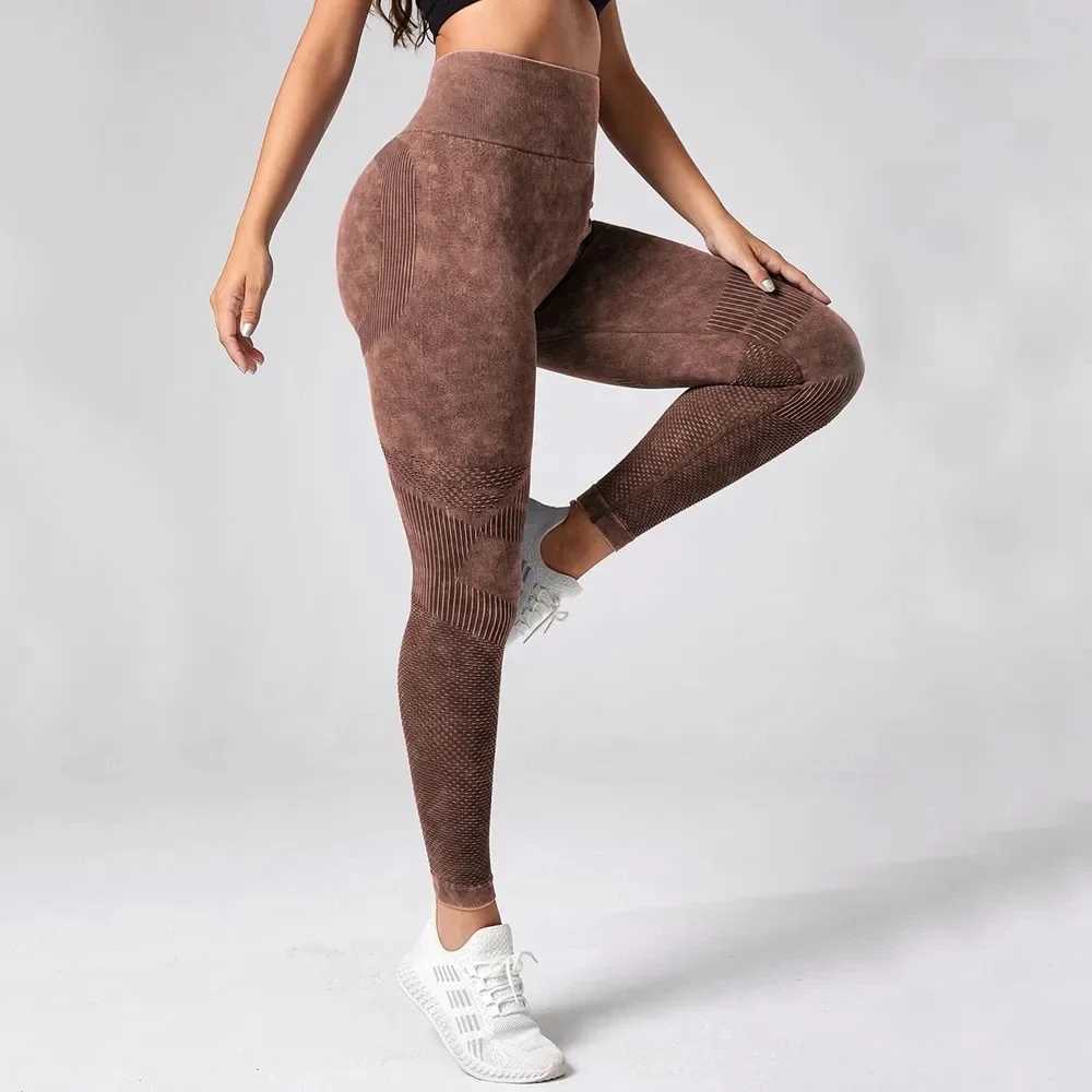 Active Pants 2025 Womens Leggings Washing pants Bubble Butt Push Up Fit Legging High Waist Scrunch Tight Womens Gym Seaml Legging Y2503129XG4
