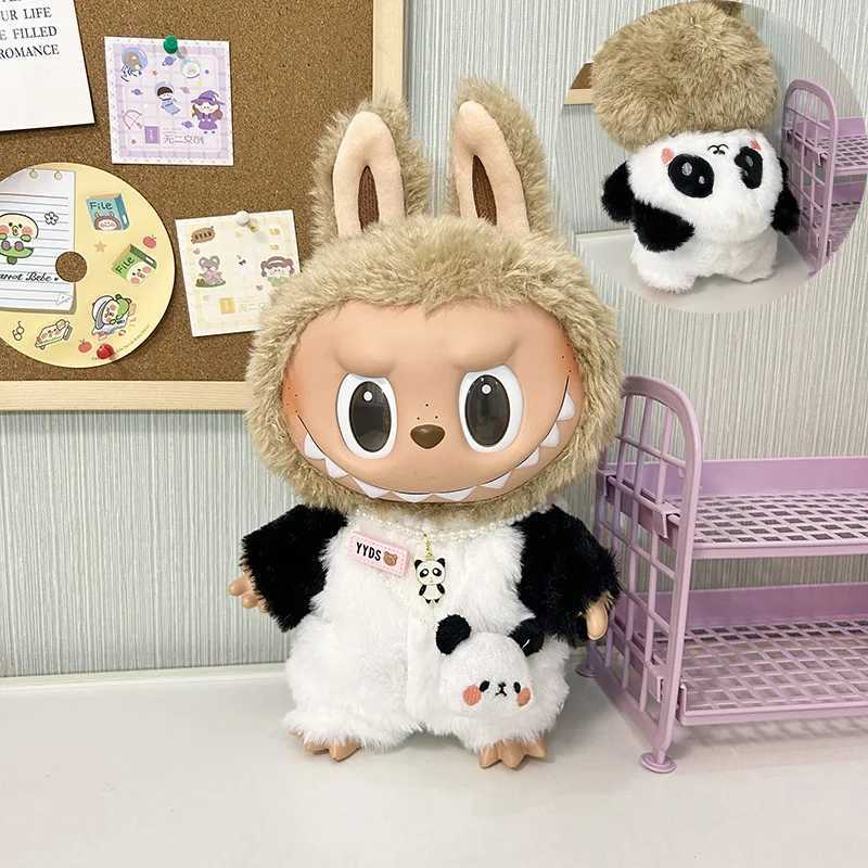 38cm Labubu Only Clothes Time To Chill Pendant Doll Macaron Monster Cloth Clothes Filling Accessories Cos Handmade GirlS GiftT250313