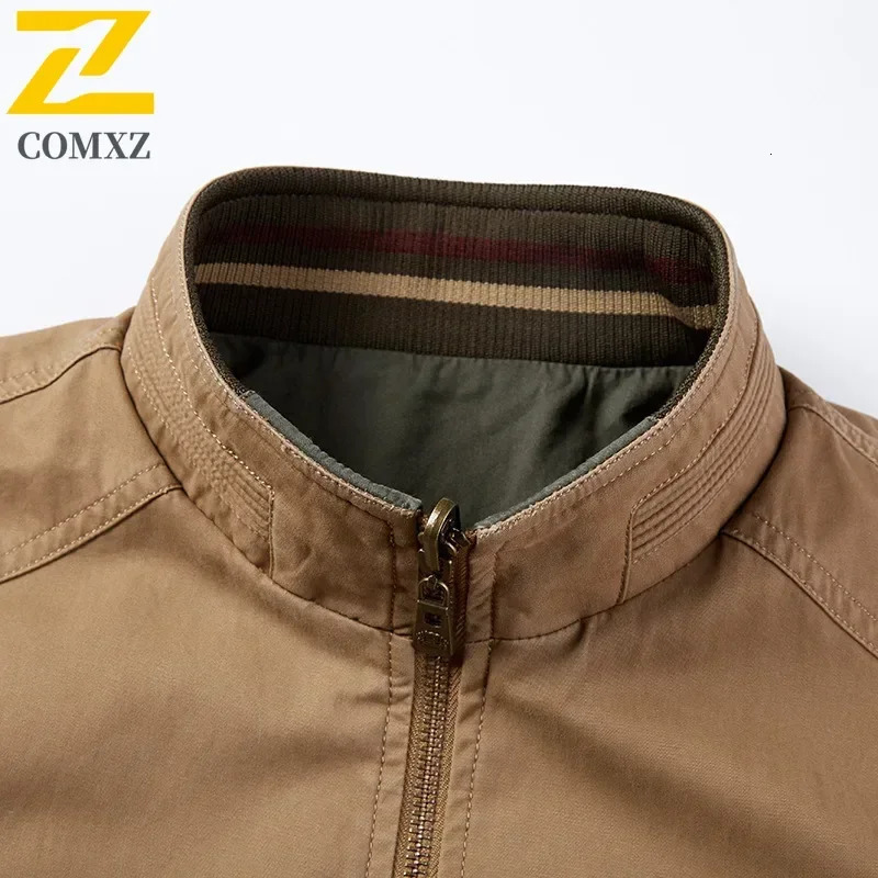 Mens jacket fashion retro pure cotton doublesided 2wear autumn casual business comfortable windproof 250313