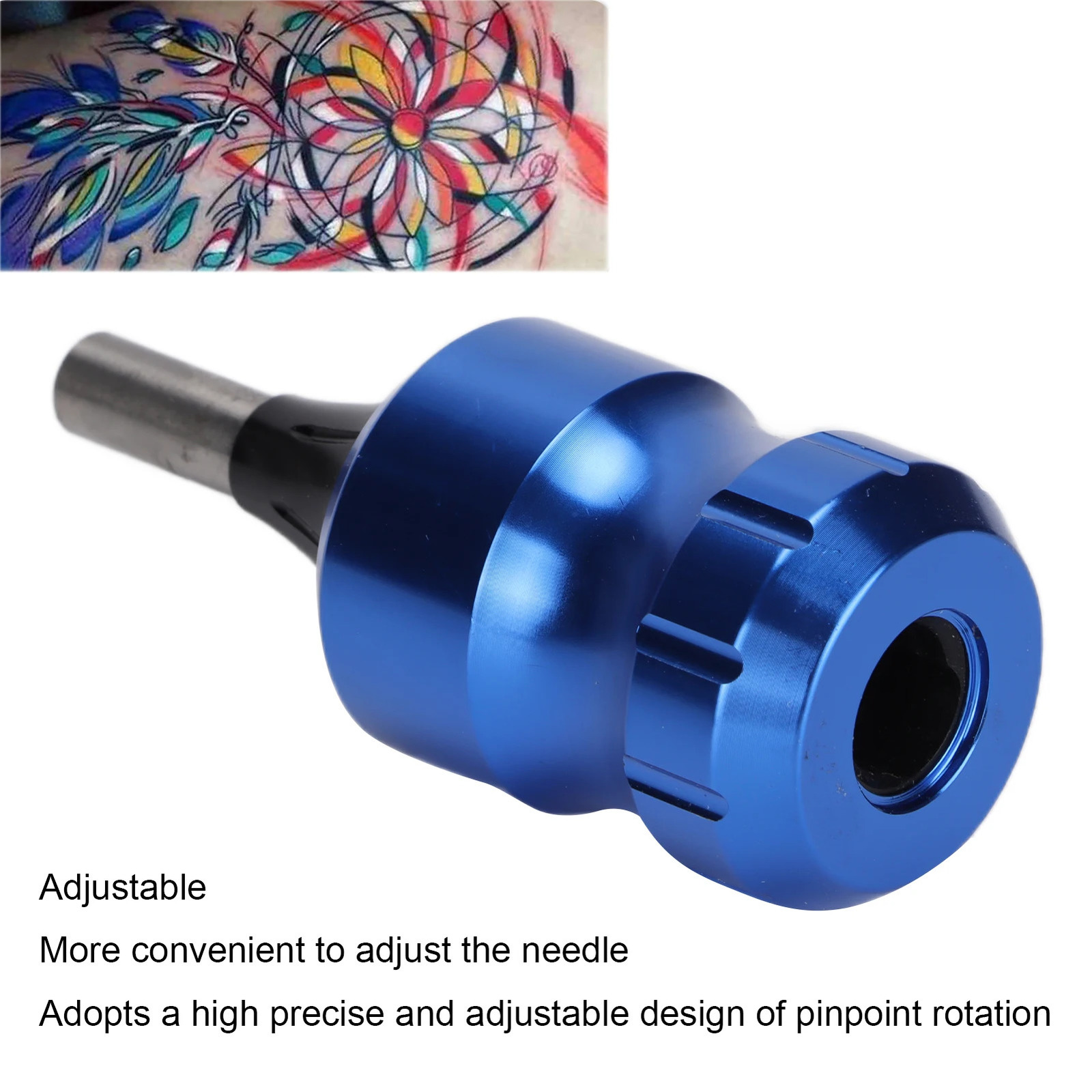 Tattoo Handle Cartridge Tattoo Grip Alloy Adjustable Tattoo Machine Handle Grip with Drive Bars for Professionals 250306