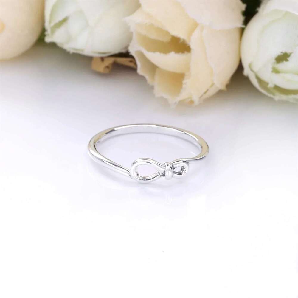 High Quality S925 Snake 925 Sterling Silver Pretty Ring Wrapped Open Infinity Ring Heart-Shaped Padlock DIY Jewelry