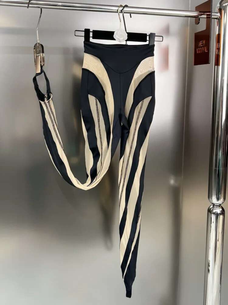 DEAT 2024 New Spring And Winterfashion Women Clothes Fashion High Waist Elastic Leggings Tide Female Outfits Ww96901l