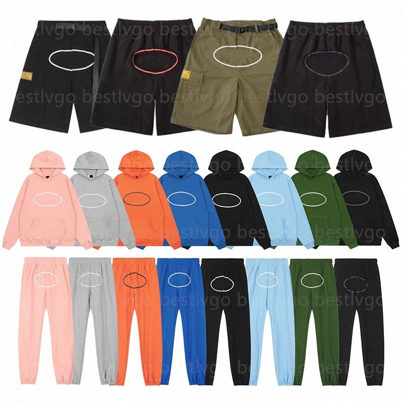 Mens Hoodies Pants Cargo Man Streetwear Hip Hop Printed Casual Trousers Military Retro Multi-pockets Straight Loose Overalls Button Sets straight leg workout pants