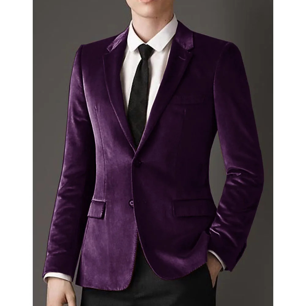 Mens jacket made of highquality velvet fabric ultrathin and suitable for single chest waist fashion n casual comfortable 250313