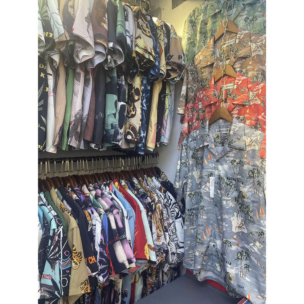 WACKO MARIAvintage Hawaiian Short sleeved Heaven Tokyo Wide Songhua Shirt Men gift for man