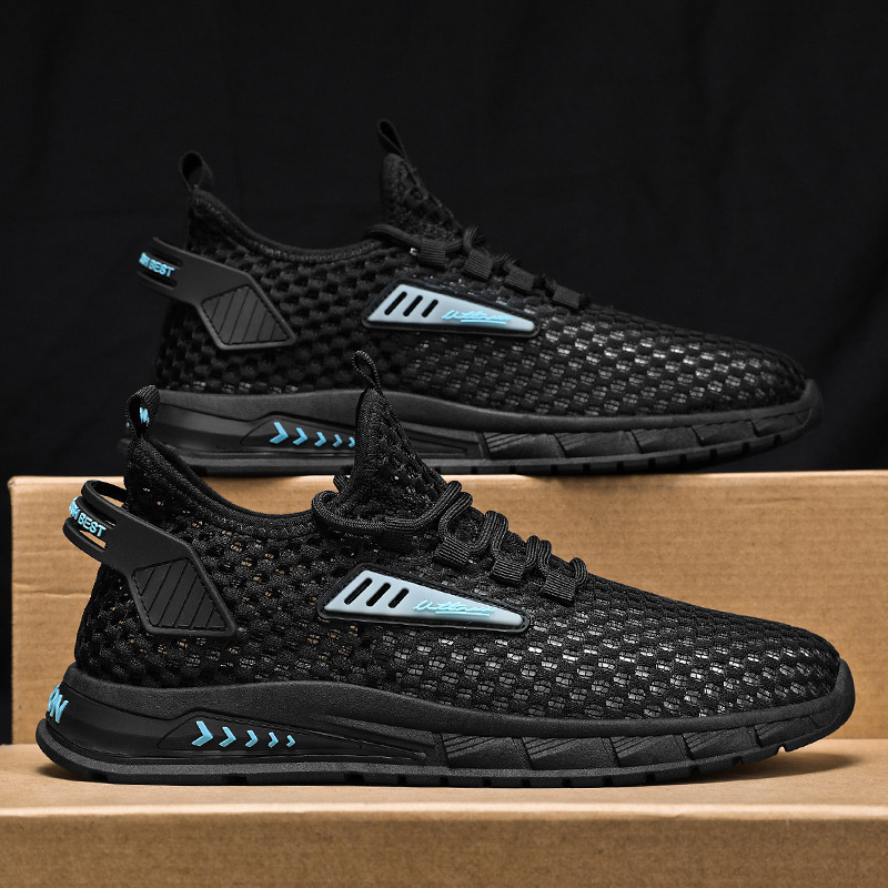2025 New Men's Breathable Thin Edition Designer Trendy Fashion Hollow Mesh Sports and Leisure Summer Fashion Shoes